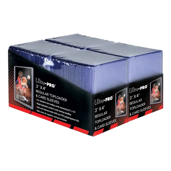 Ultra Pro - 3"x4" Regular Toploader + Soft Sleeves - 200ct