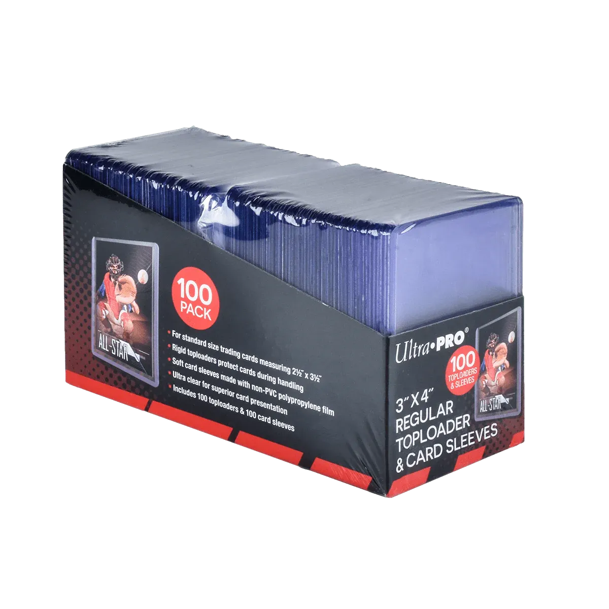 Ultra Pro - 3"x4" Regular Toploader + Soft Sleeves (100ct)