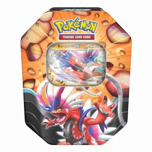 Lata Slashing Legends: Koraidon EX Tin - Inglés