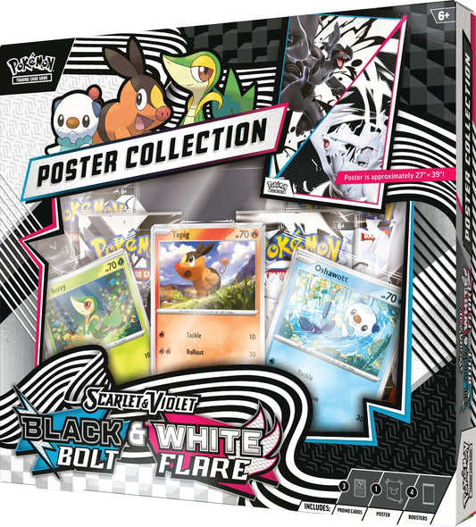Caja con póster de "Black Bolt & White Flare"